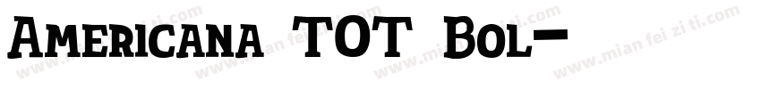 Americana TOT Bol字体转换